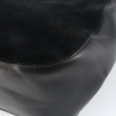 Gucci Vintage Bamboo Handle Bag Suede