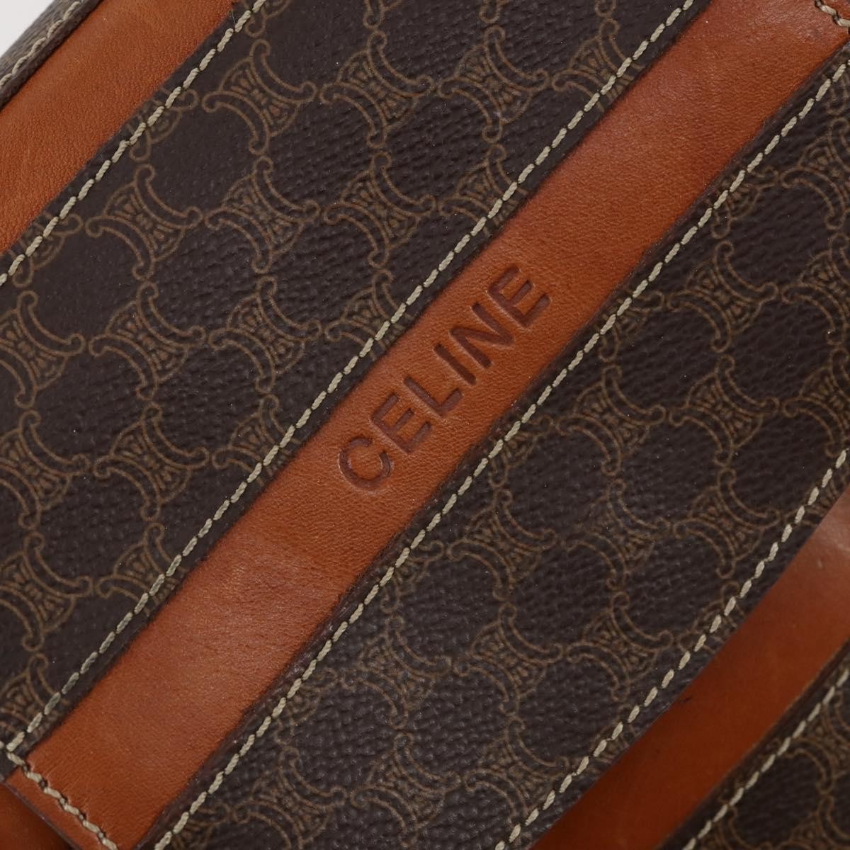 Celine Vintage Macadam Backpack Canvas and Leather