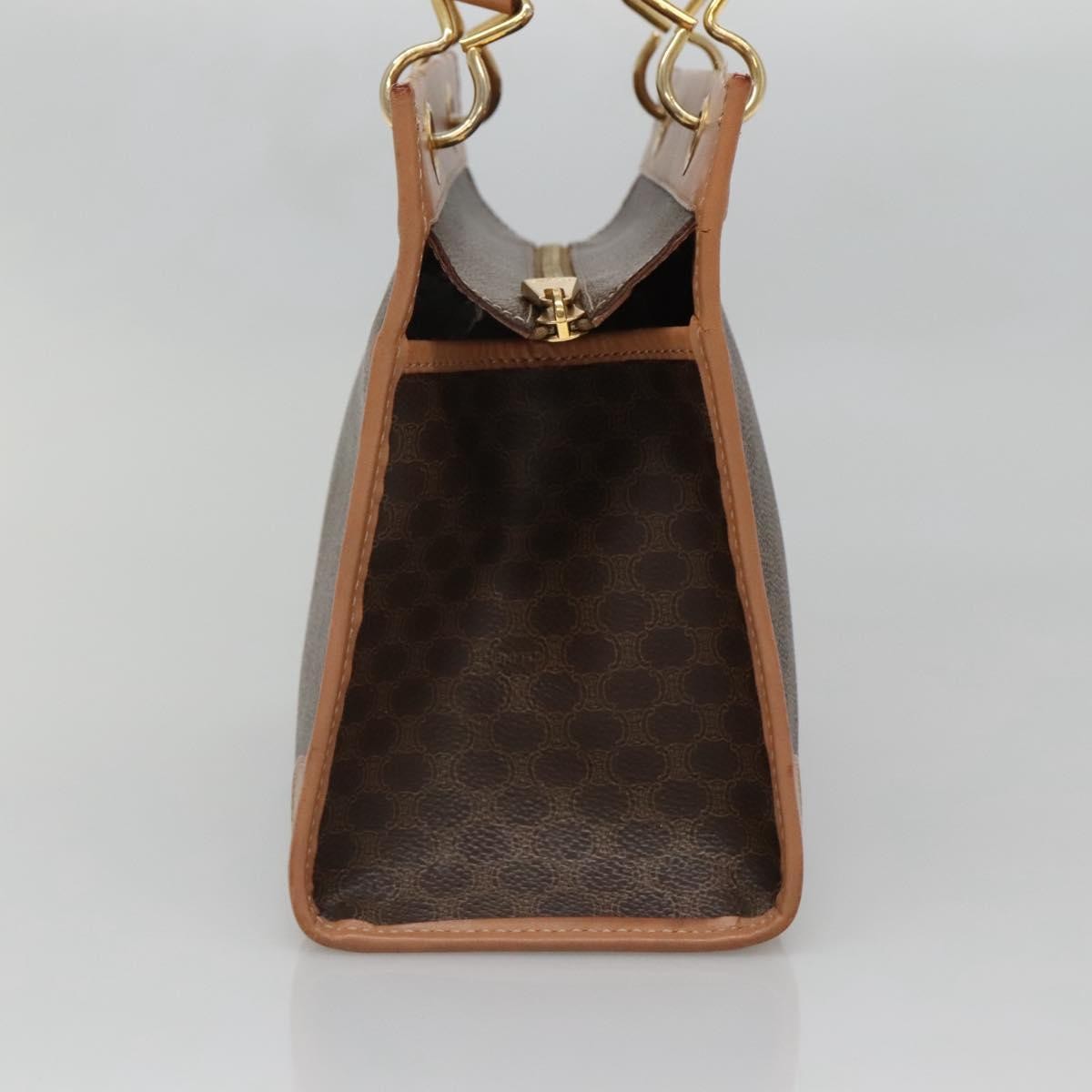 Celine Vintage Macadam Handbag Canvas and Leather