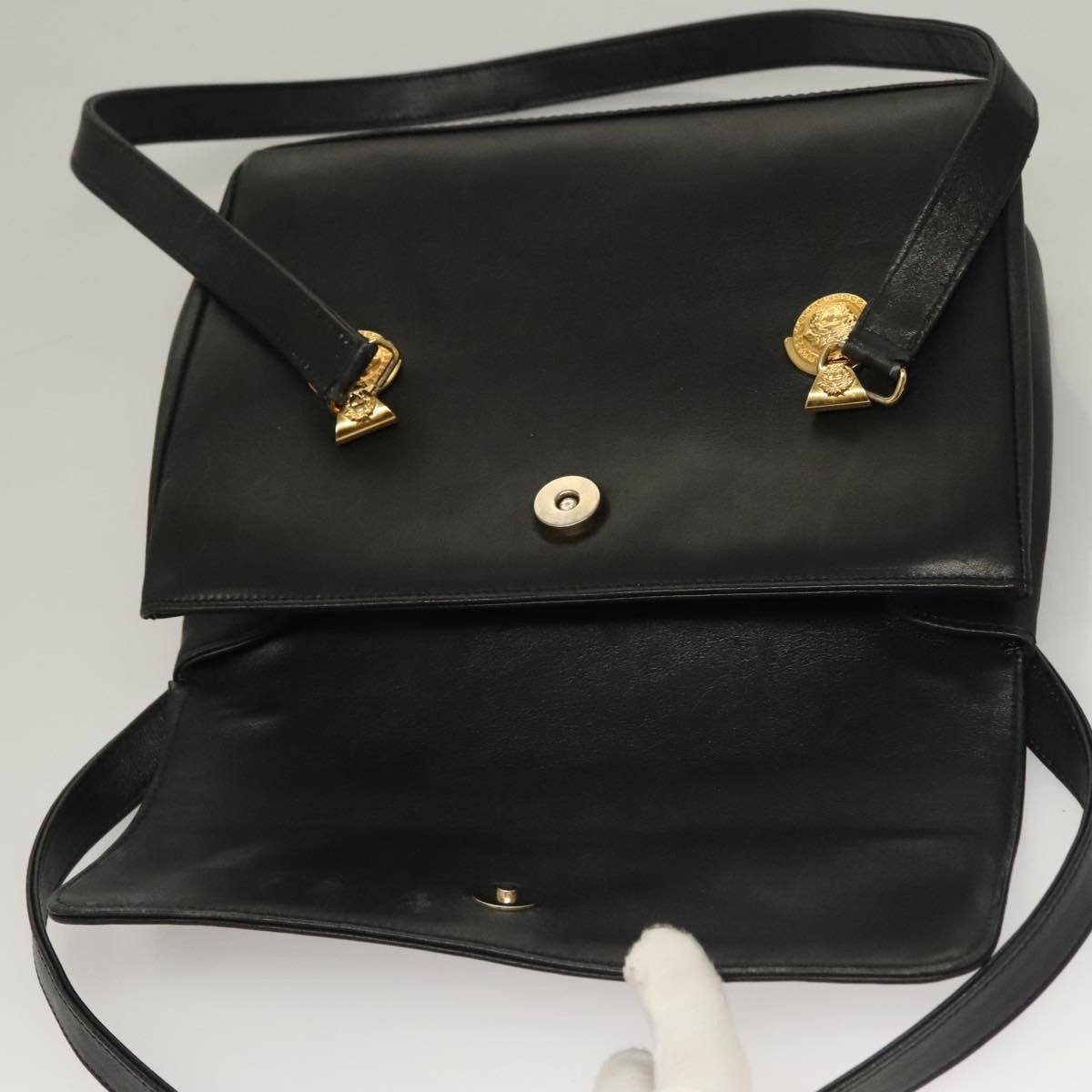 Versace Vintage Flap Shoulder Bag Leather