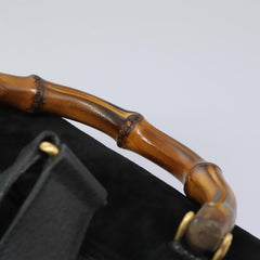 Gucci Vintage Bamboo Backpack Suede