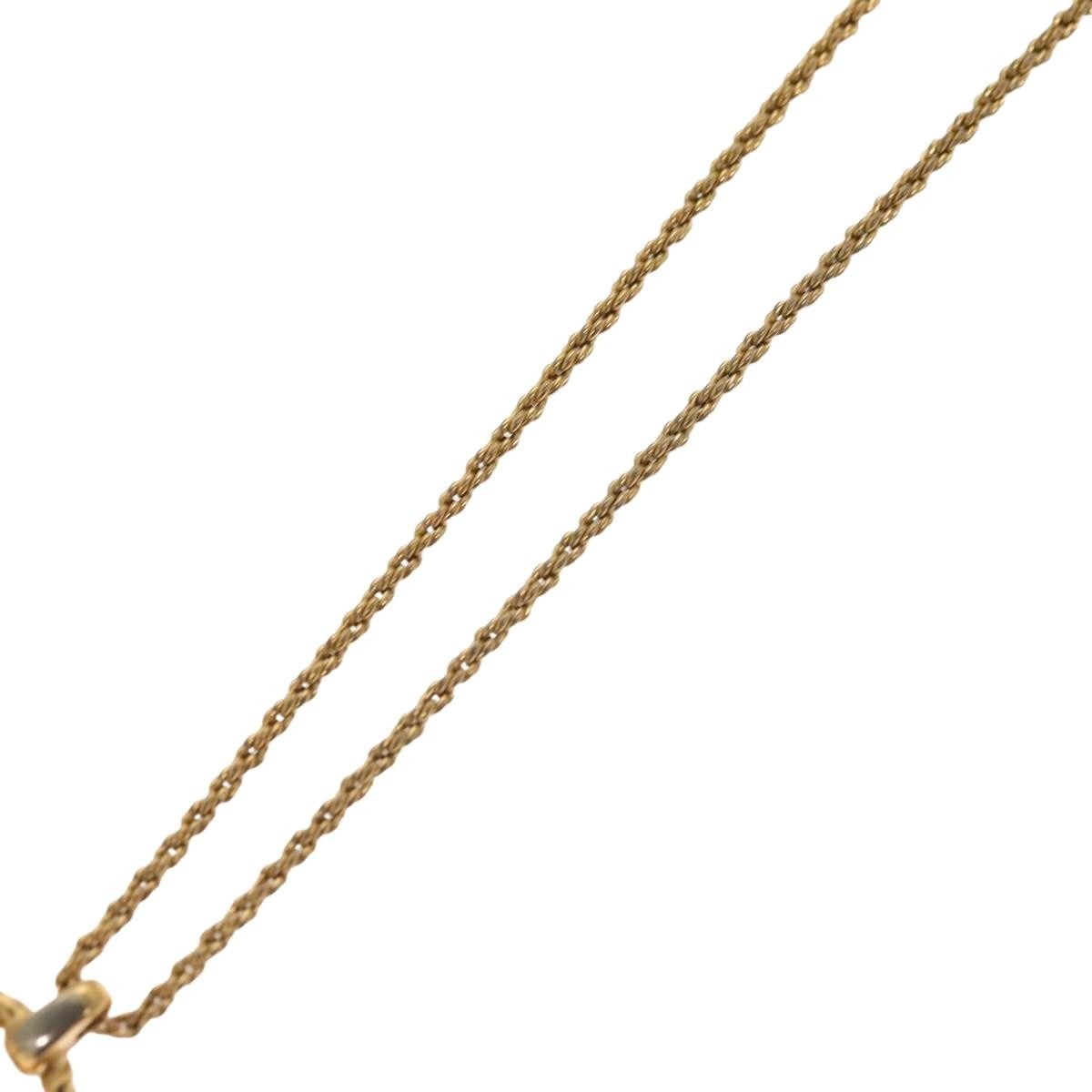 Christian Dior CD Pendant Necklace Gold-plated