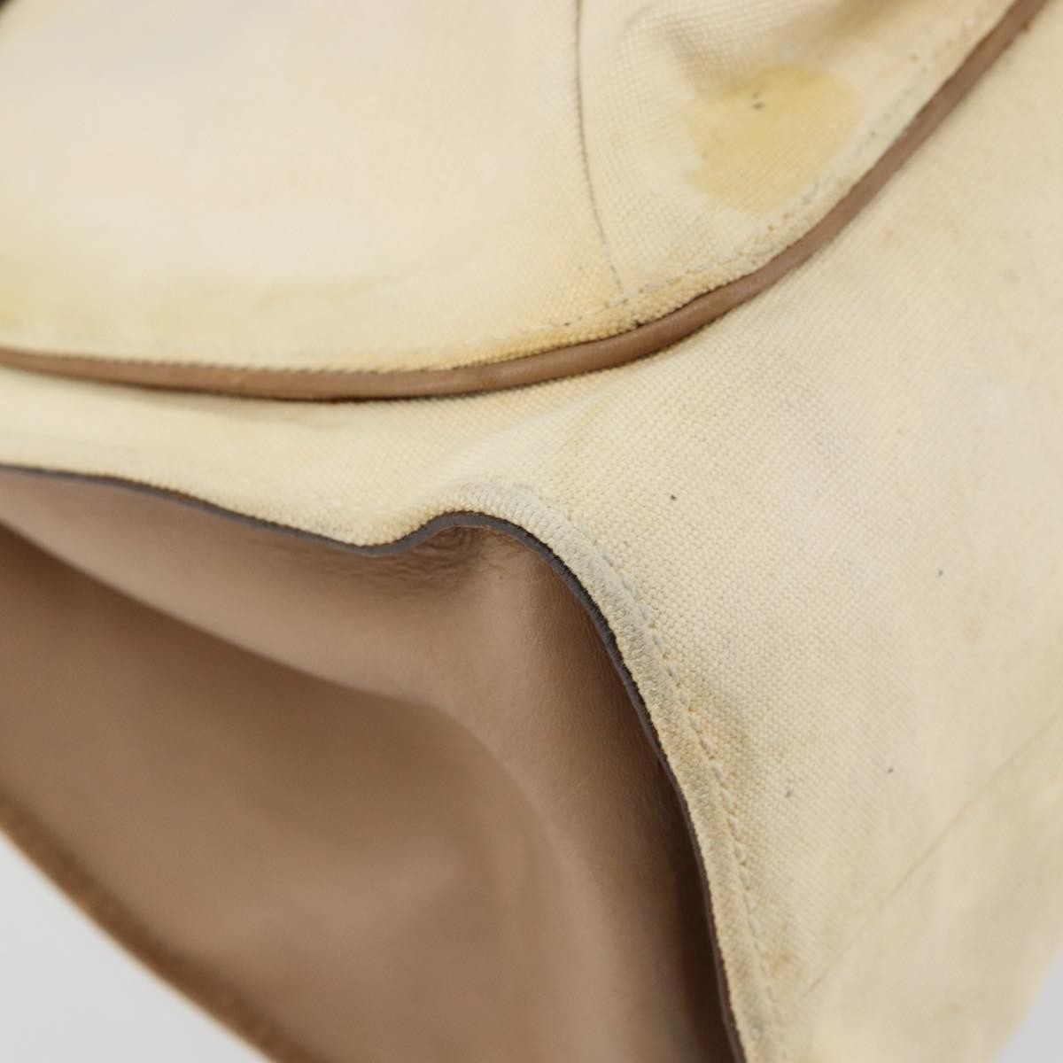 Gucci Bamboo Front Pocket Tote Canvas