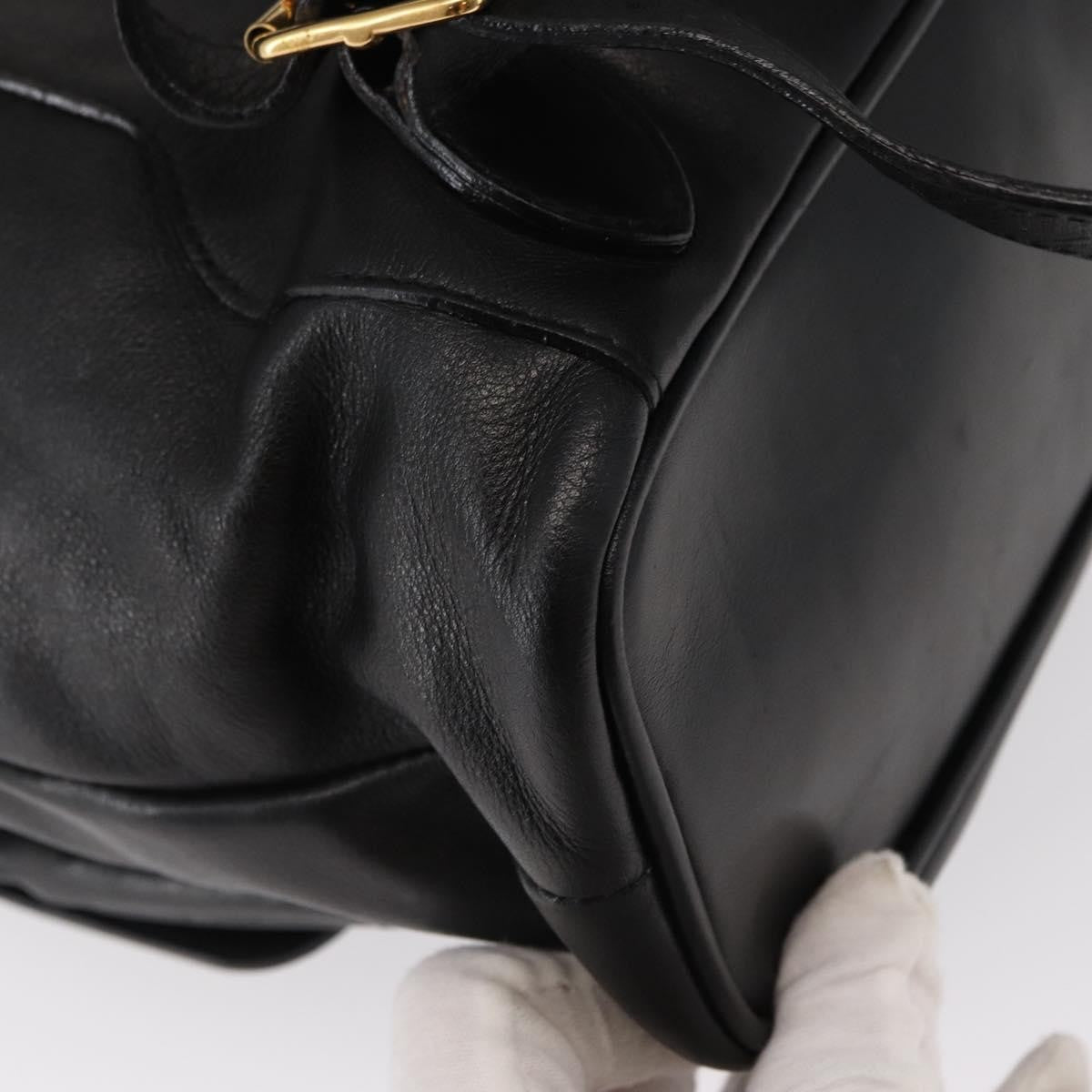 Gucci Vintage Bamboo Backpack Leather