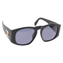 Chanel CC Logo Matelasse Sunglasses Eye Wear Plastic