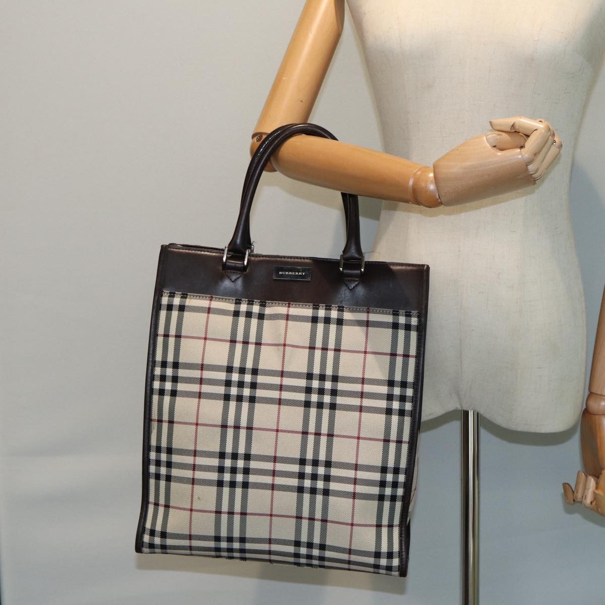Burberry Nova Check Tote canvas check pattern