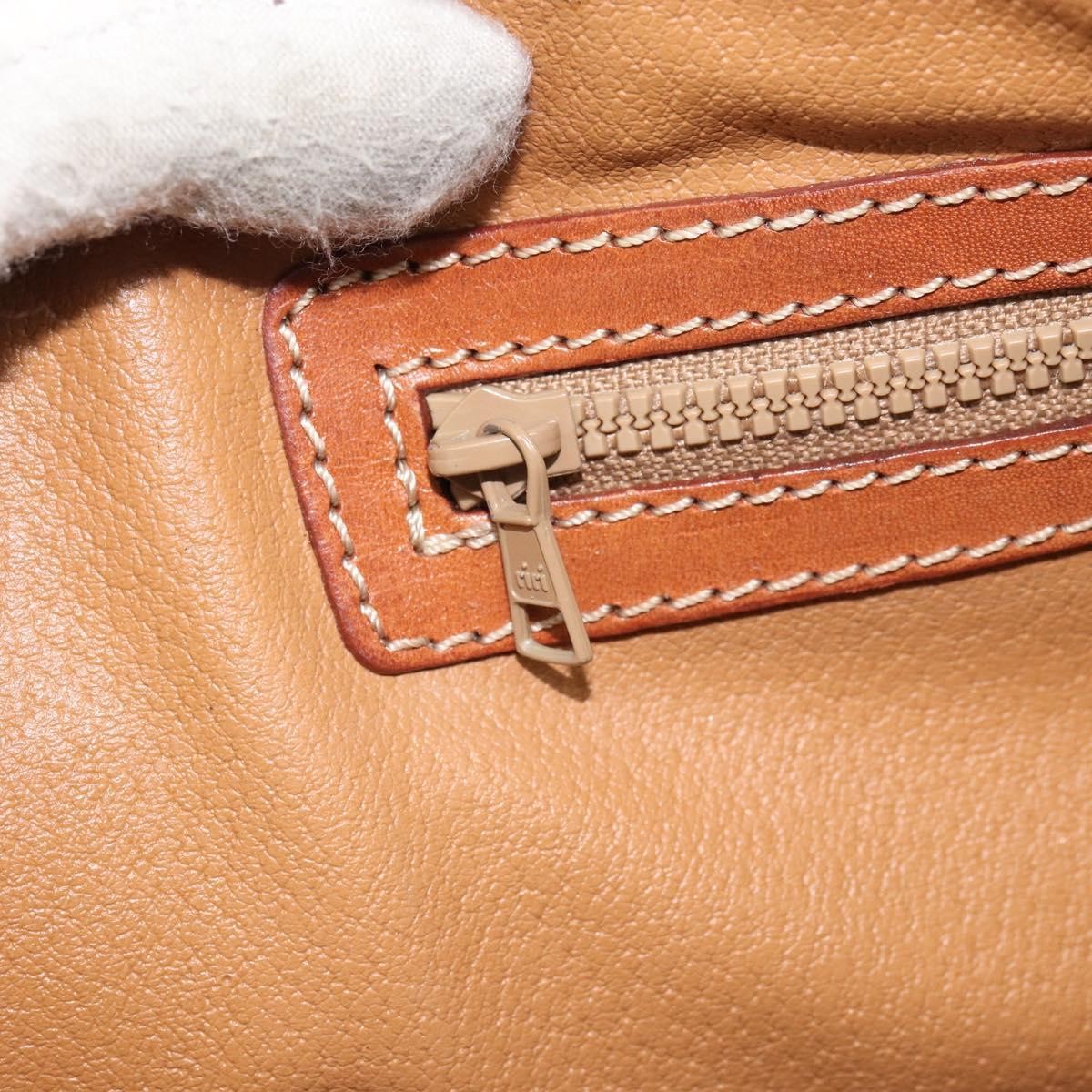 Celine Vintage Macadam Handbag Canvas and Leather