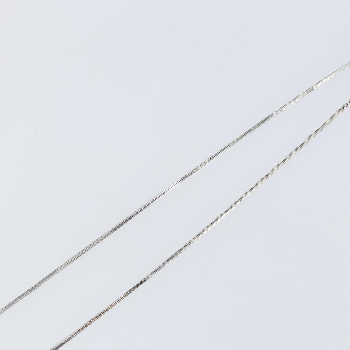 Christian Dior Trotter Motif Necklace Engraved Metal