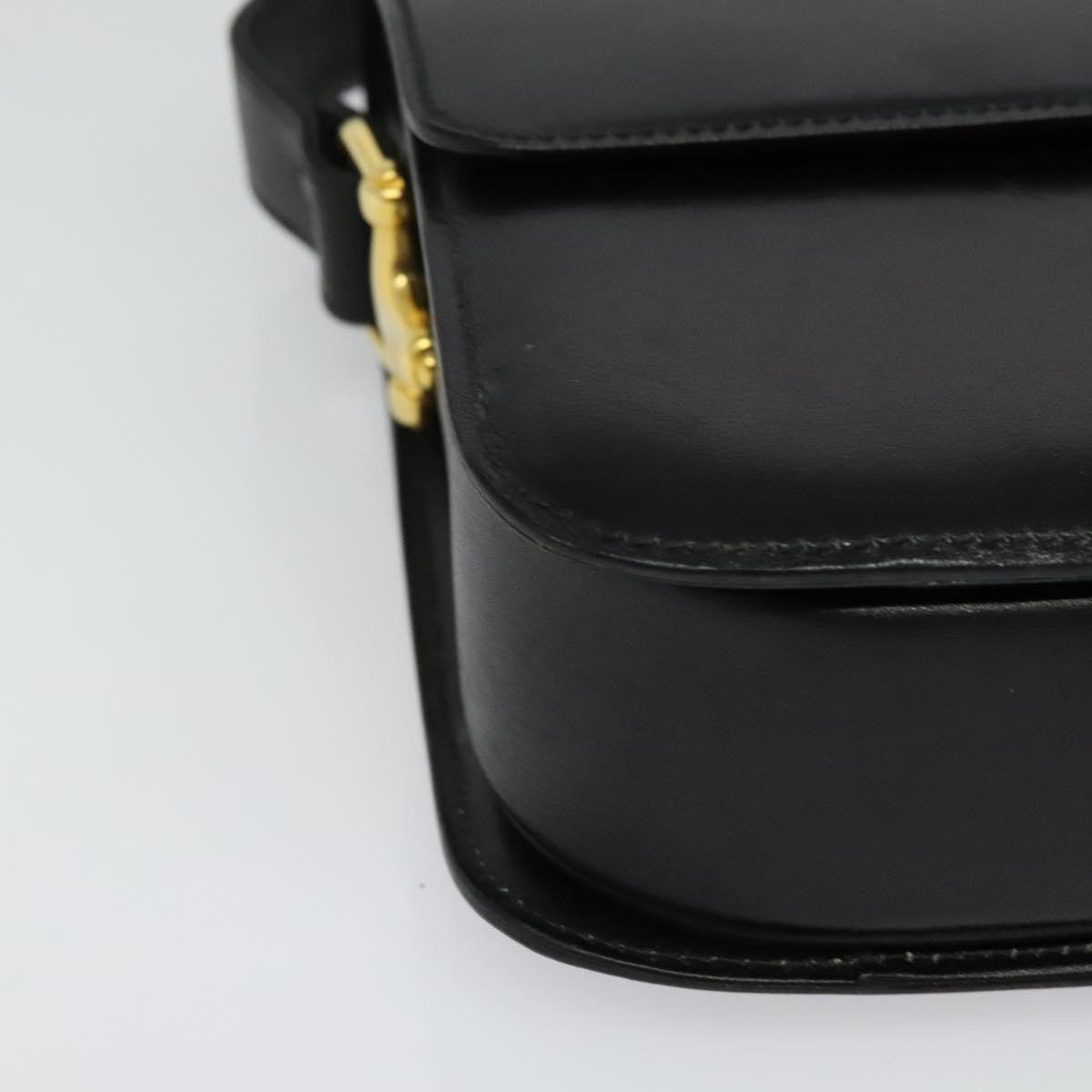 Celine Vintage Flap Shoulder Bag Leather