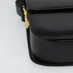 Celine Vintage Flap Shoulder Bag Leather