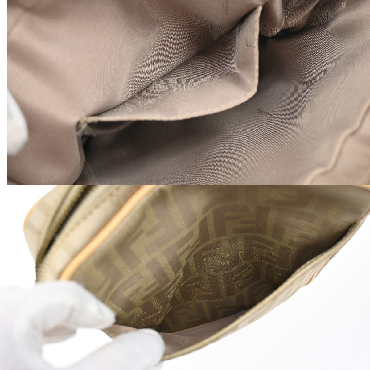 Fendi Logo Zucca Shoulder Bag Zucca