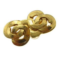 Chanel CC logo heart Gold-plated