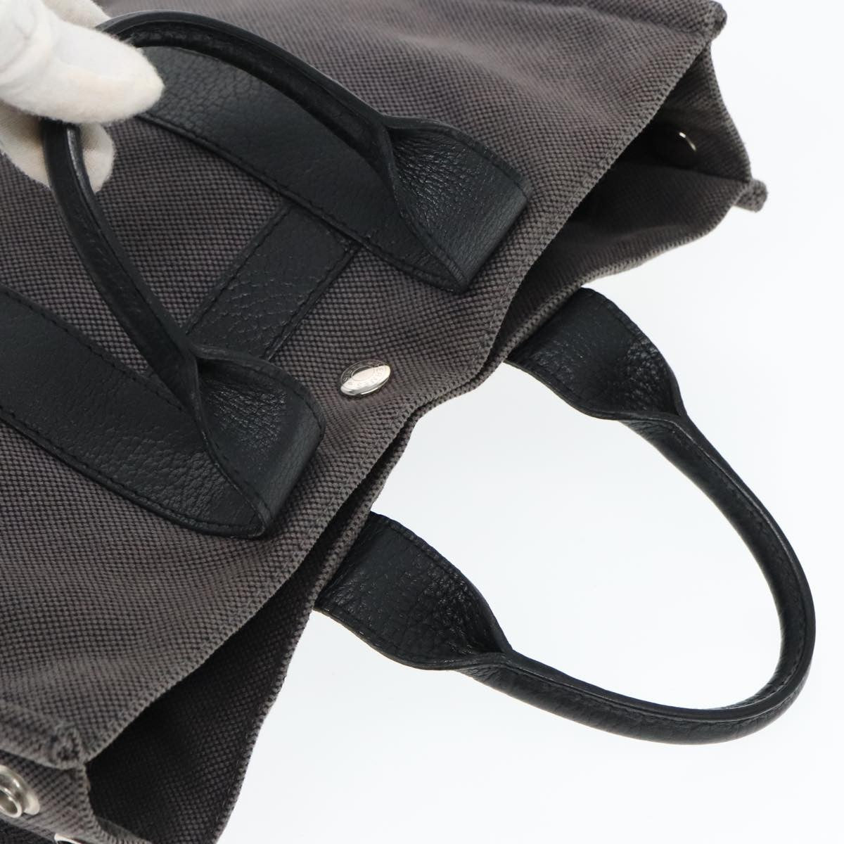 Hermes Sac Harnais Tote Toile and Leather