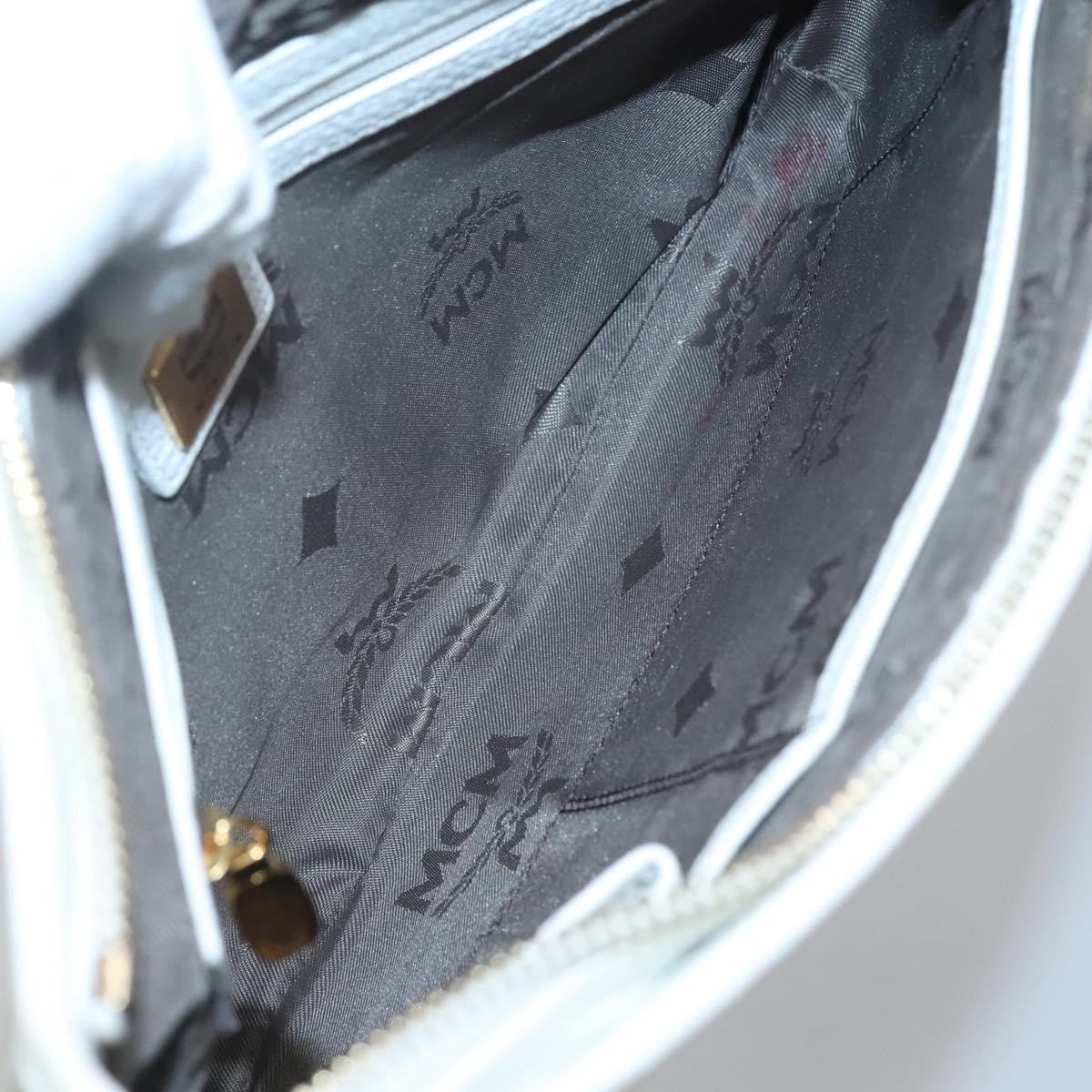 MCM Visetos Handbag Canvas and Leather