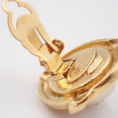 Chanel CC Round Earrings Metal
