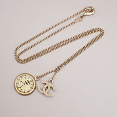 Chanel CC Pendant Necklace Faux Pearls and Metal