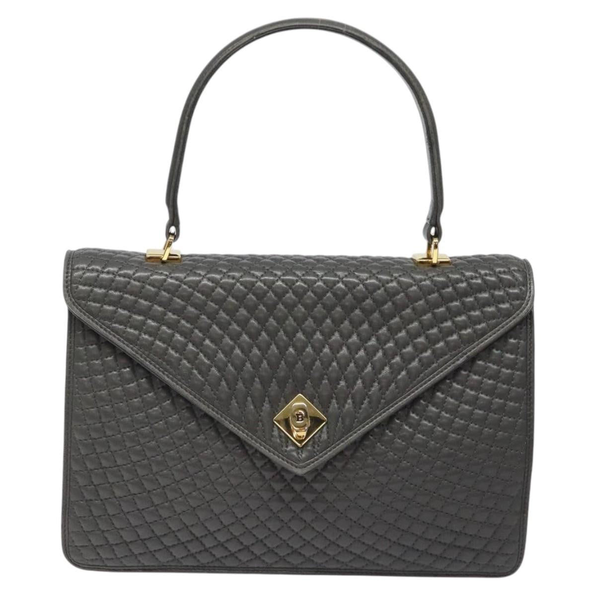 Bally Vintage Handbag Quilted Leather