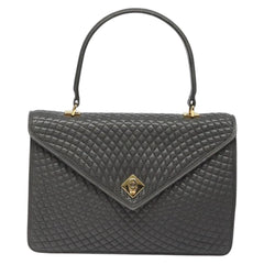 Bally Vintage Handbag Quilted Leather