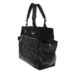 Chanel Biarritz Pocket Tote Quilted Coated Canvas