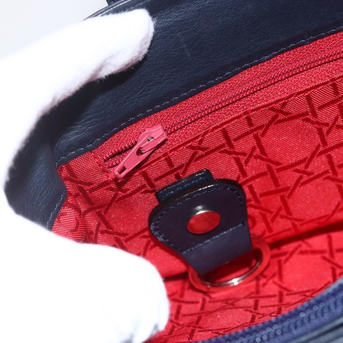 Christian Dior Vintage CD Handbag Leather