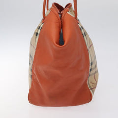 Burberry Canterbury Panels Tote Haymarket Coated Canvas and Leather
