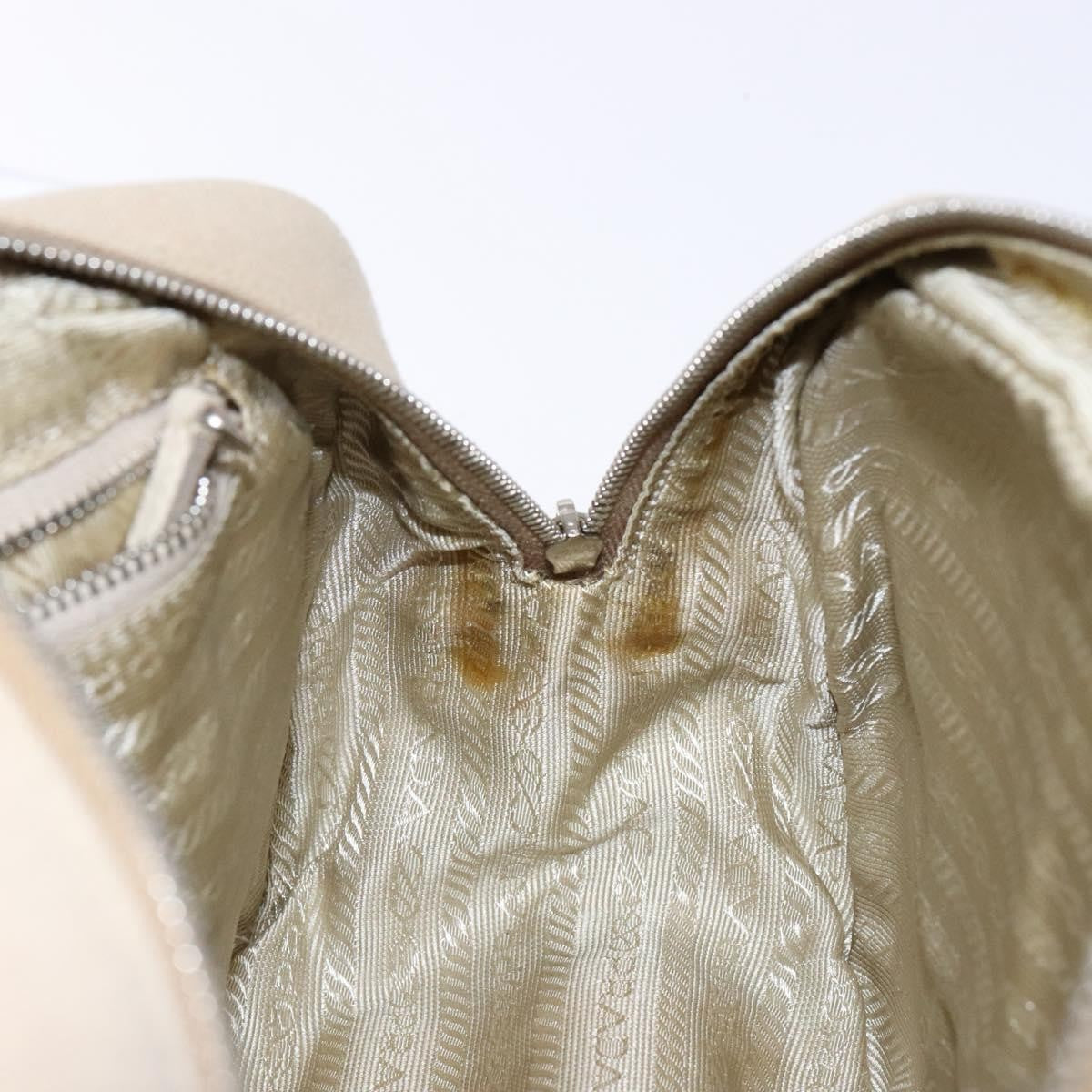 Prada Bauletto Bag Canvas with Leather