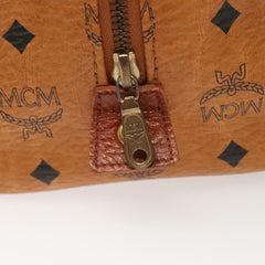 MCM Visetos Handbag Canvas and Leather