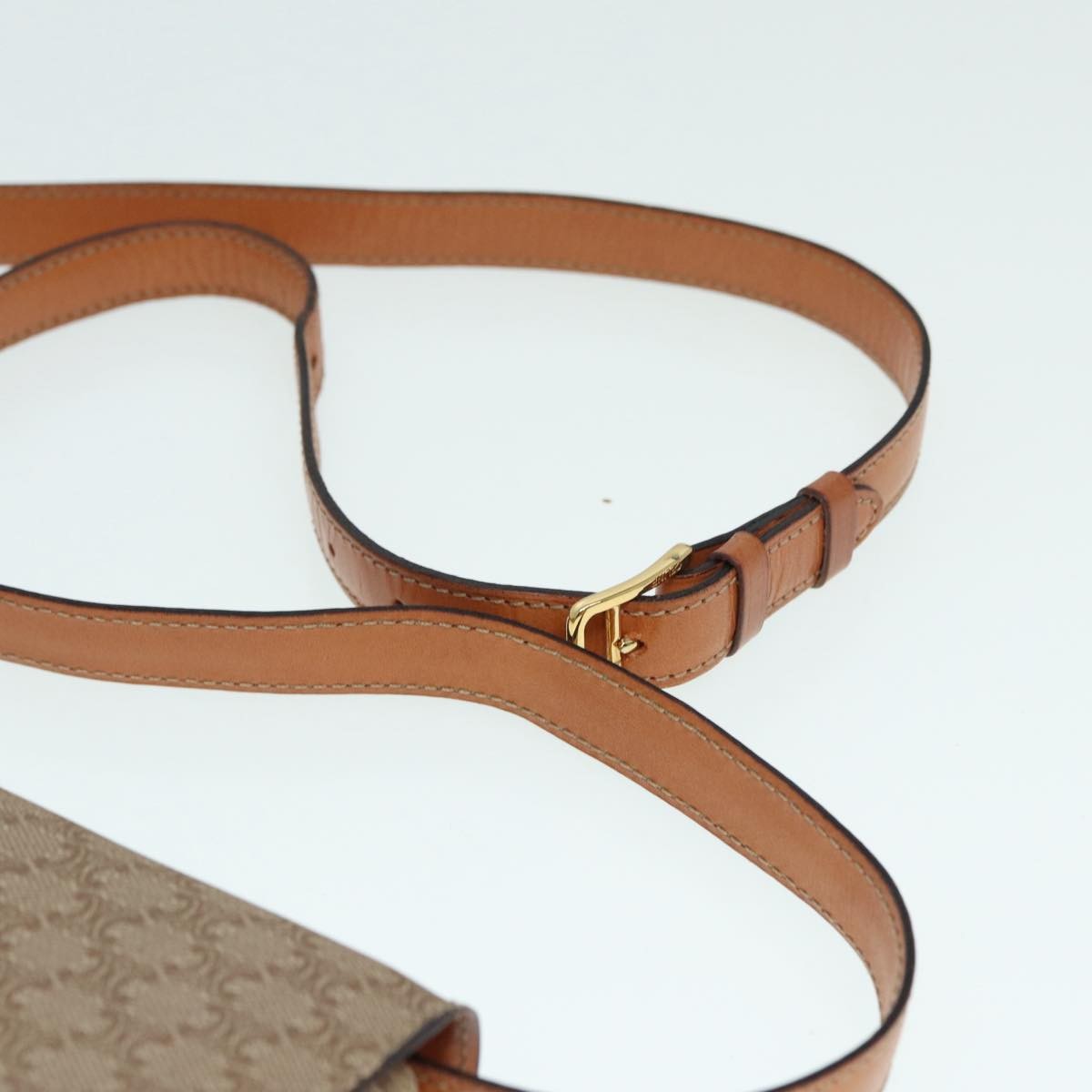 Celine Vintage Macadam Shoulder Bag Canvas