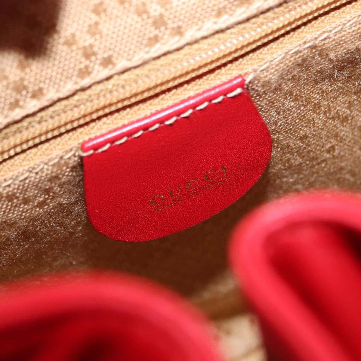 Gucci Vintage Bamboo Backpack Leather