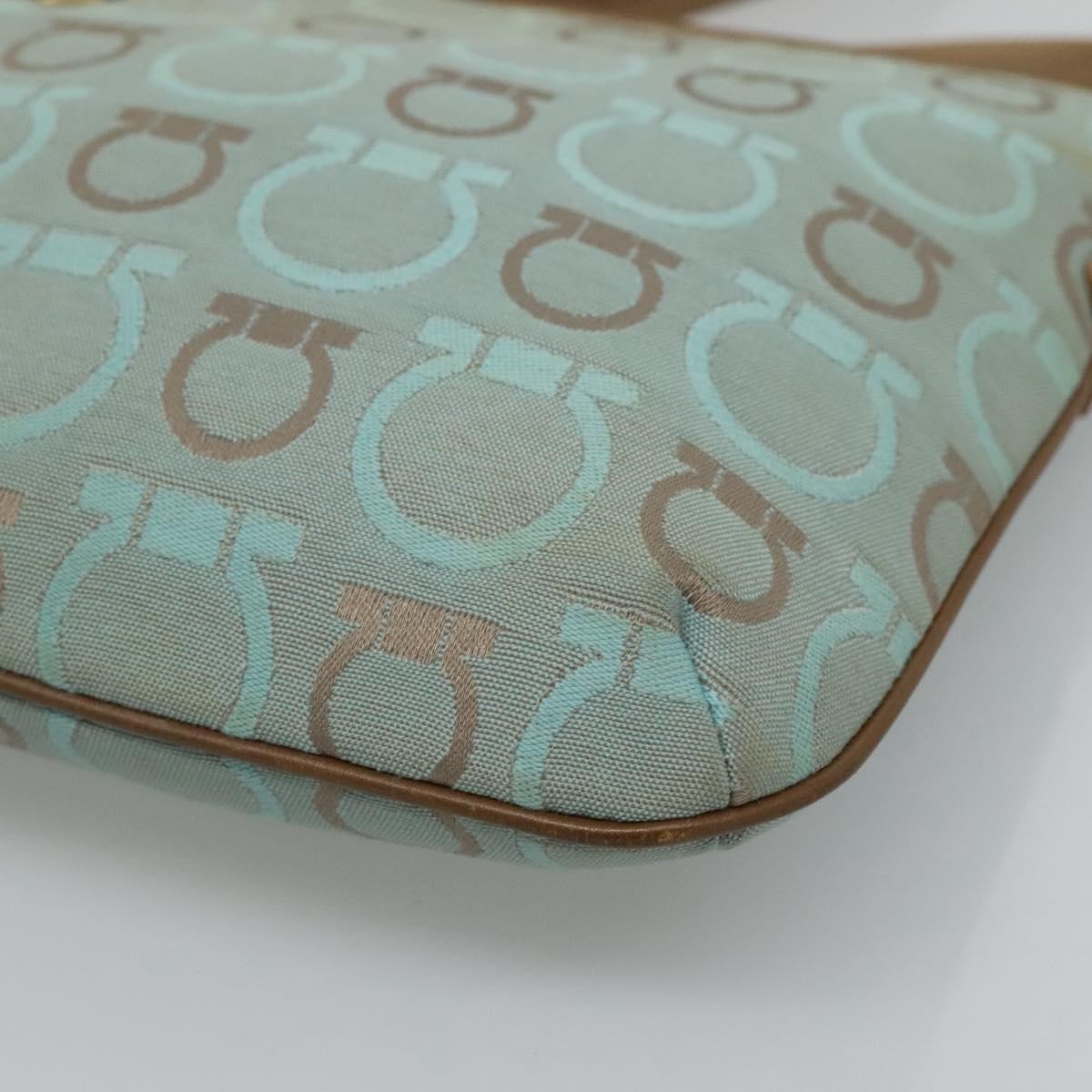 Salvatore Ferragamo Gancini Shoulder Bag Canvas