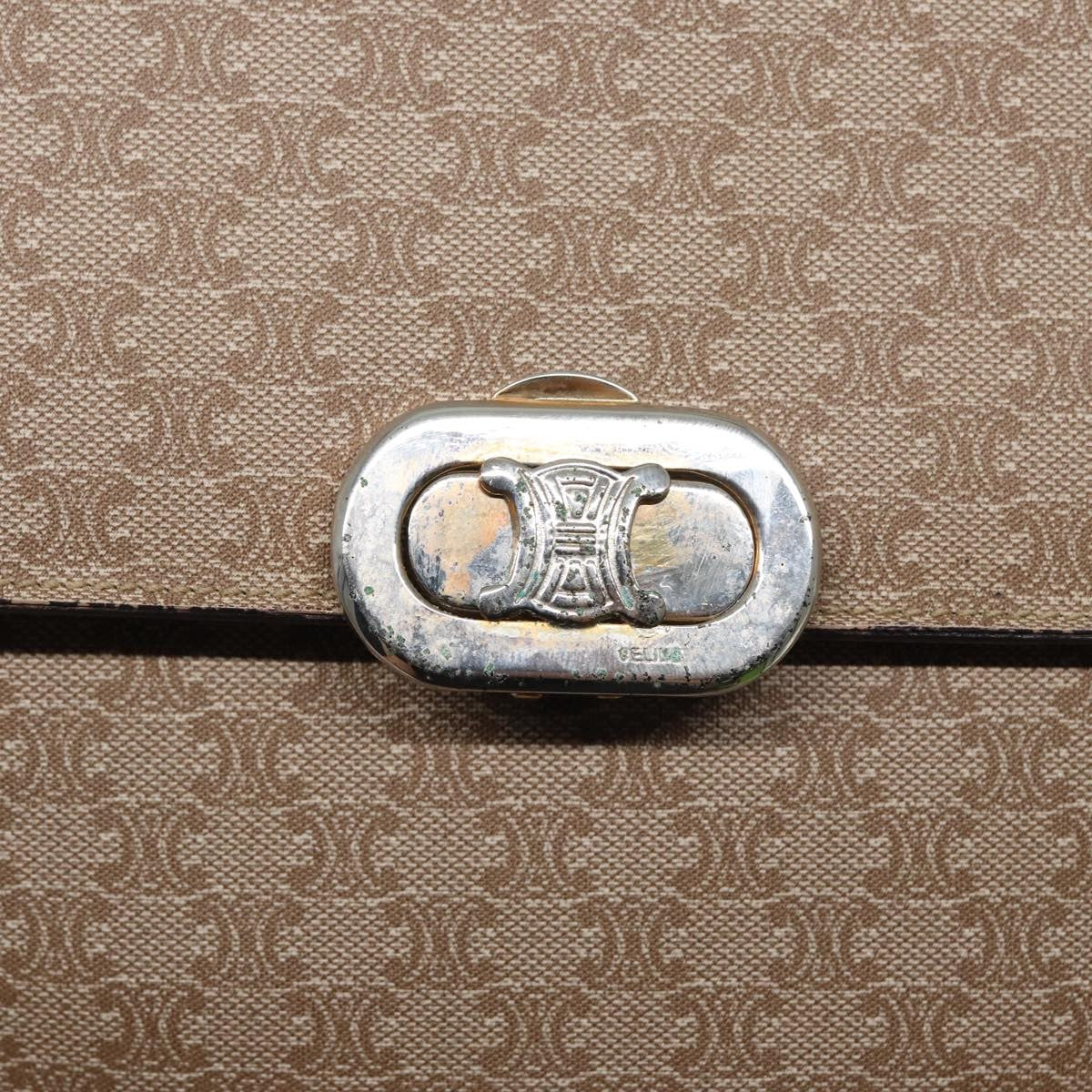 Celine Vintage Macadam Shoulder Bag Canvas