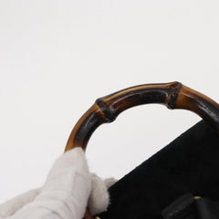 Gucci Vintage Bamboo Backpack Suede