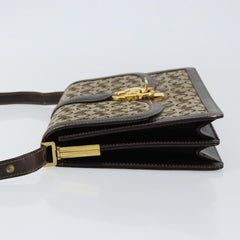 Celine C Sulky Shoulder bag Canvas and Leather