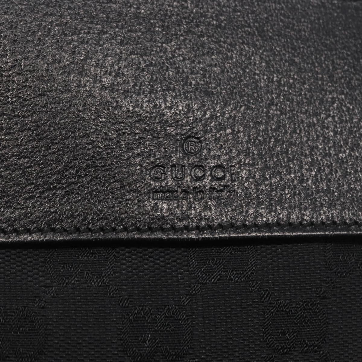 Gucci Vintage Double Belt Bag GG Canvas with Leather