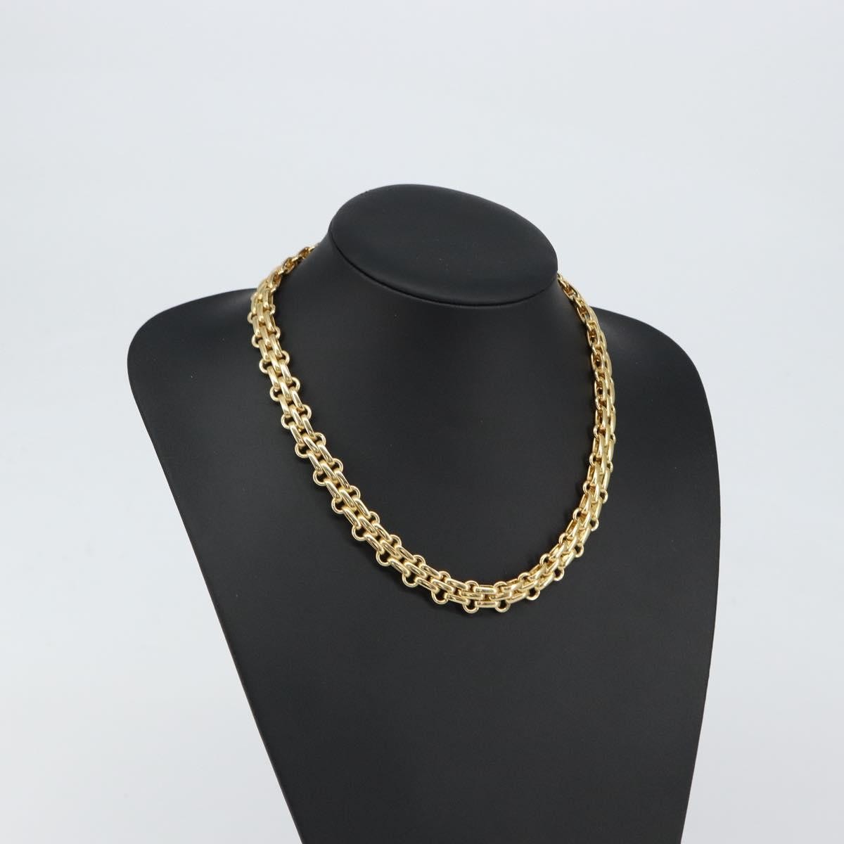 Christian Dior Vintage CD Clasp Chain Necklace Metal