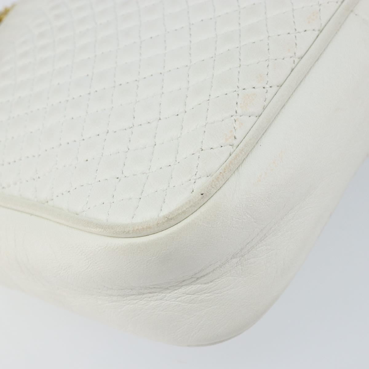 Bally Vintage Chain Shoulder Bag Quilted Leather