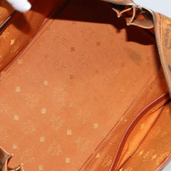 MCM Visetos Handbag Canvas and Leather