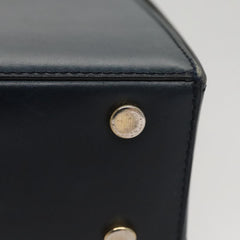 Celine Circle Logo Handbag Leather