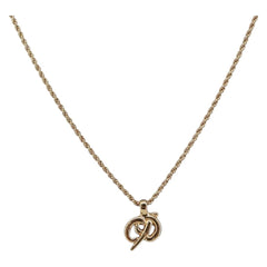 Christian Dior CD Logo necklace Metal