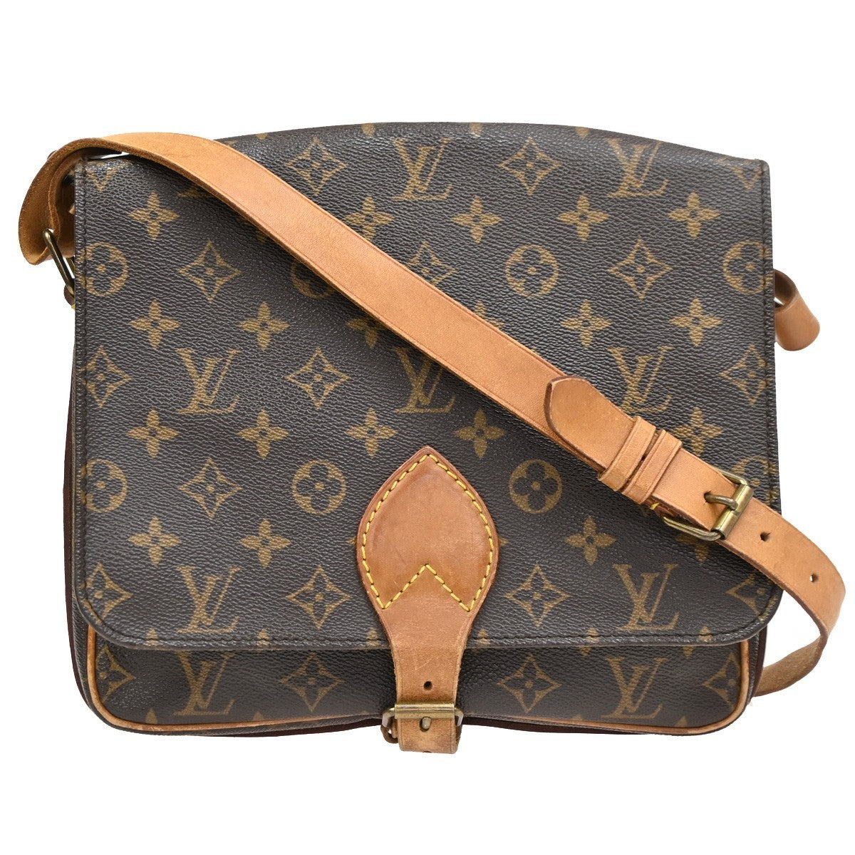 Louis Vuitton Cartouchiere Handbag Monogram Canvas