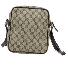 Gucci Front Zip Messenger GG Coated Canvas