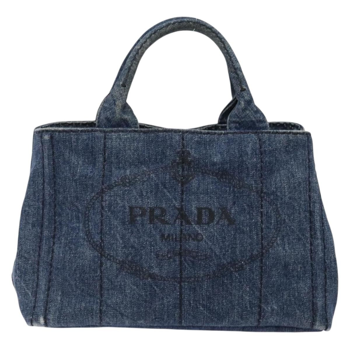 Prada Canapa Convertible Tote Denim