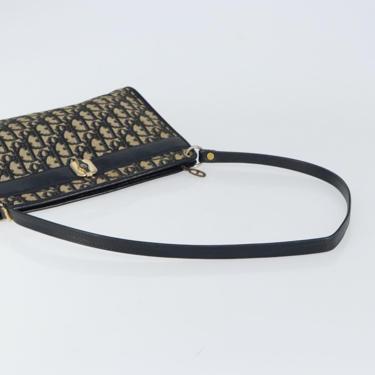 Christian Dior Vintage Trotter Shoulder Bag Canvas