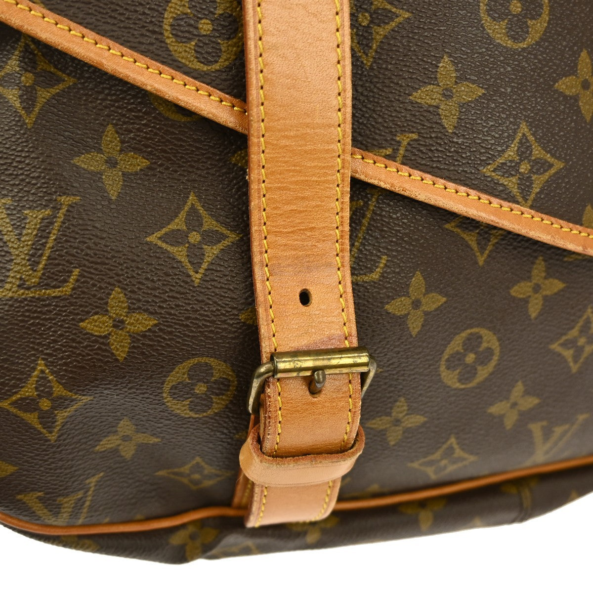 Louis Vuitton Saumur Handbag Monogram Canvas