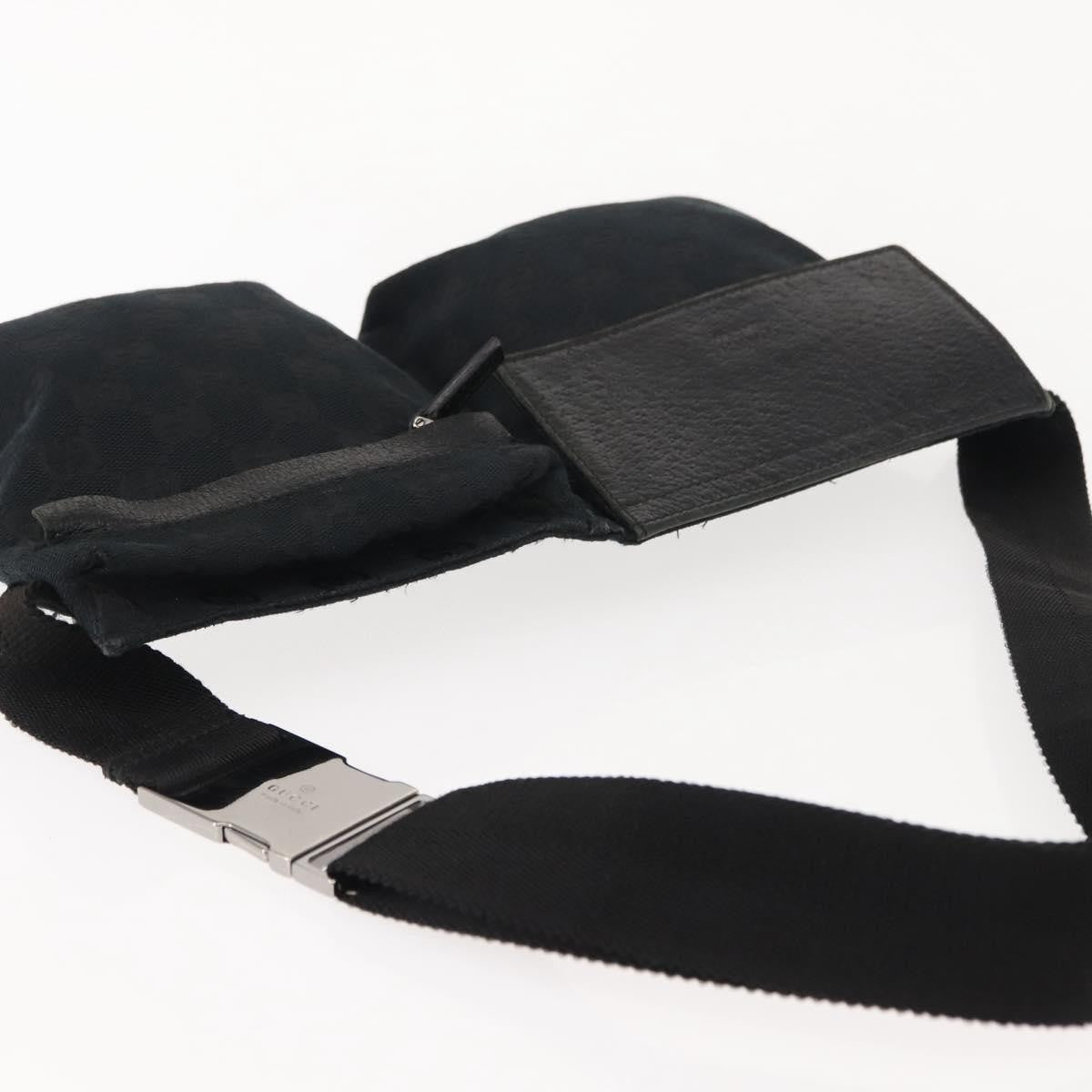 Gucci Vintage Double Belt Bag GG Canvas with Leather