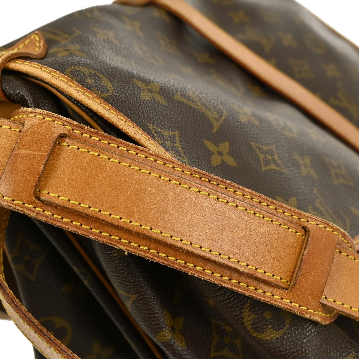 Louis Vuitton Saumur Handbag Monogram Canvas