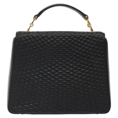 Bally Vintage Flap Handbag Quilted Leather
