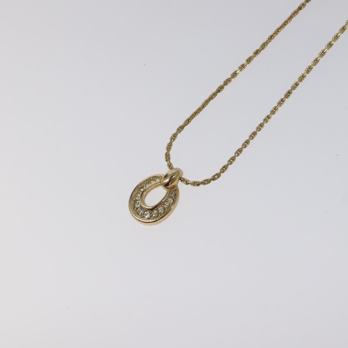 Christian Dior CD Pendant Necklace Gold-plated