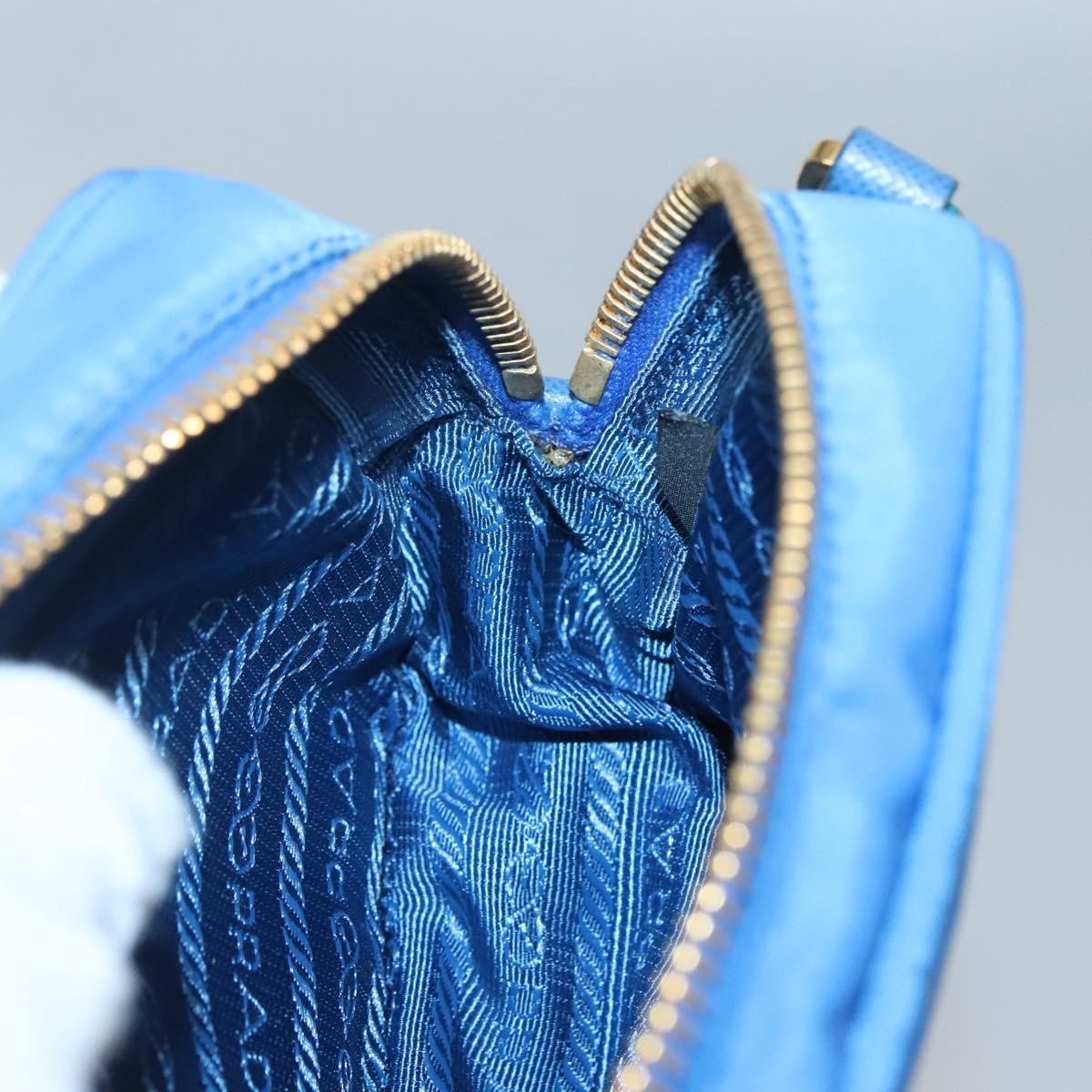 Prada Bow Camera Crossbody Bag Tessuto