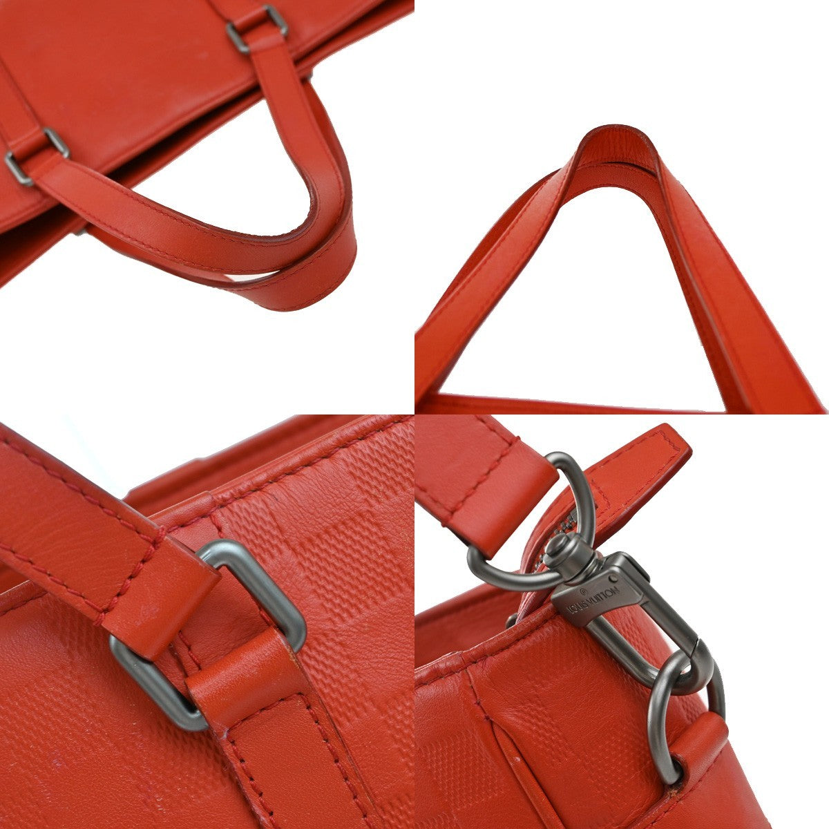 Louis Vuitton Tadao Handbag Damier Infini Leather